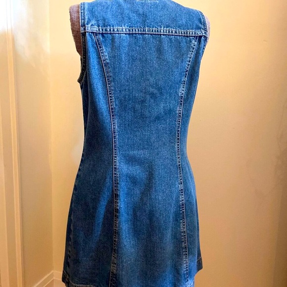 Vintage XXX Rated Manager Denim Short Dress - Picture 2 of 3
